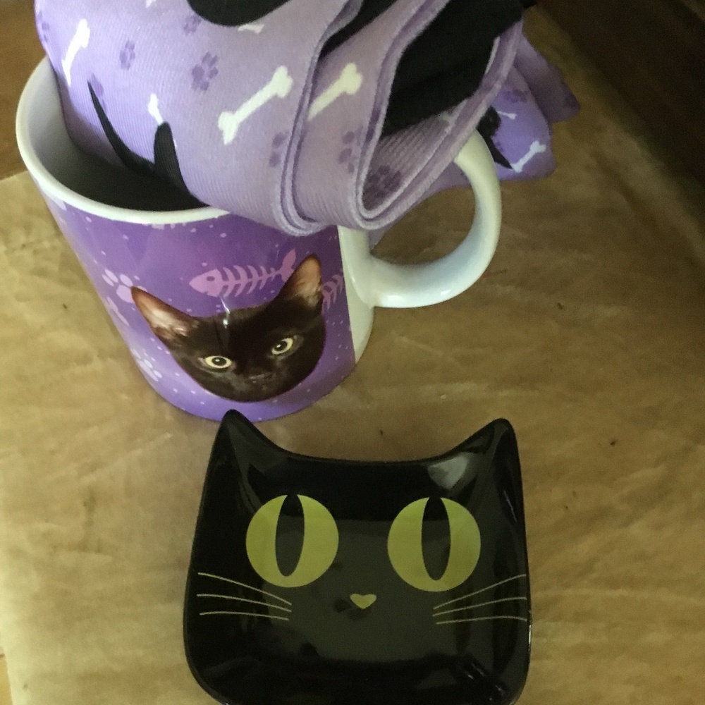 NWOT Black Cat Lover Gift Set!